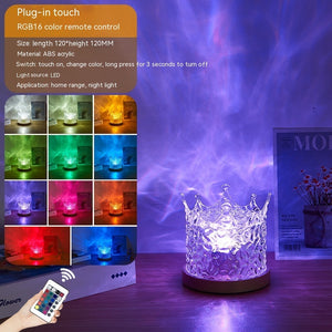 Relax-LED-Lampe mit Wasserwellen-Effekt - Stimmungsleuchte