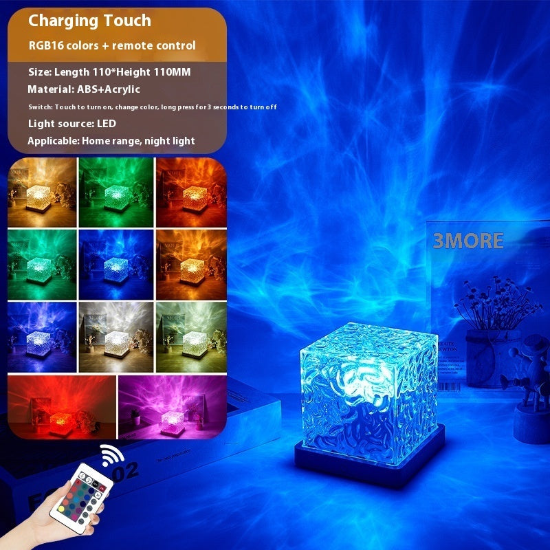 Relax-LED-Lampe mit Wasserwellen-Effekt - Stimmungsleuchte